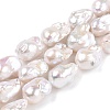 Natural Baroque Pearl Keshi Pearl Beads Strands PEAR-S019-05C-2