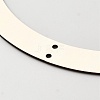 Unfinished Wooden Hanging Wreath Frame WOCR-WH0004-023B-2
