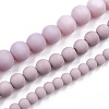 Opaque Glass Beads Strands GLAA-T032-P8mm-MD07-4