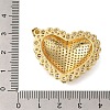 Rack Plating Brass Micro Pave Cubic Zirconia Pendants ZIRC-F142-06G-02-3