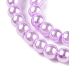 Baking Painted Pearlized Glass Pearl Round Bead Strands HY-Q003-4mm-47-A-4