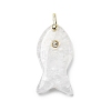 Natural Quartz Crystal Pendants KK-D021-05J-G-1