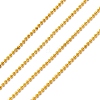 Faceted Brass Ball Chains X-CHC-C002-1.2mm-G-1