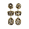 Alloy acrylic Dangle Stud Earrings EJEW-M075-01G-06-4