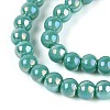 Electroplate Opaque Glass Beads Strands GLAA-T032-P4mm-AB12A-3