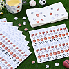 2 Sets Paper Self-Adhesive Stickers DIY-PH0036-04-4