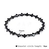 Synthetic Non-magnetic Hematite Beads Stretch Bracelets for Men RL7655-21-1