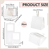 Cardboard Paper Cake Boxes with Plastic Visible Window and Handle CON-WH0117-04B-2