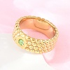 304 Stainless Steel Cubic Zirconia Finger Rings LS-RJEW-F203-03G-03-3