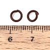 Spray Painted Iron Open Jump Rings IFIN-T017-04C-02-3