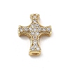 Brass Micro Pave Clear Cubic Zirconia Pendants KK-L228-37G-02-1