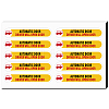 Mini PVC Coated Self Adhesive AUTOMATIC DOOR Warning Stickers STIC-WH0017-008-1