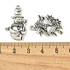 40Pcs Christmas Theme Tibetan Style Alloy Pendants FIND-U010-09-3