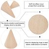 10Pcs 5 Style Wooden Ring Displays RDIS-FG0001-18-4