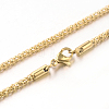 304 Stainless Steel Popcorn Chain Necklaces NJEW-J032-22-3