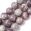 Natural Lepidolite/Purple Mica Stone Beads Strands G-A310-A01-16mm-2