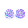Two Tone Transparent Spray Painted Glass Beads GLAA-T022-23-C01-3