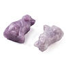 Natural Lilac Jade Carved Dog Figurines DJEW-L023-A08-2