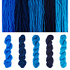 5 Bundles 5 Colors Acrylic Fiber Yarn OCOR-TA0003-22-3