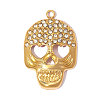 304 Stainless Steel with Crystal Rhinestone Pendants RB-OY001-09G-1