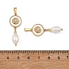 Natural Cultured Freshwater Pearl Rice Tassel Pendants PALLOY-JF05741-01-3