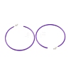 Tarnish Resistant Baking Paint 201 Stainless Steel Half Hoop Earrings EJEW-P185-A01-01-2