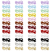 48Pcs 12 Colors Spray Painted Zinc Alloy Bowknot Connector Charms FIND-ME0003-85-1