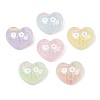 Printed Transparent Resin & Glitter Powder Cabochons RE-CBA9CE8-06-1