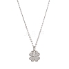 Clover Brass Micro Pave Cubic Zirconia Charms Pendant Necklaces NJEW-JN04958-02-1