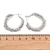 Brass Hoop Earrings EJEW-R025-31P-5