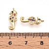 Brass Micro Pave Cubic Zirconia Pendants KK-N261-16G-3