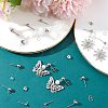 SOFPLATE 150Pcs 3 Size 202 Stainless Steel Ball Stud Earring Findings STAS-SP0001-53-4