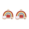 Alloy Enamel Pendants ENAM-Q004-01KCG-19-1