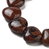 Natural Mahogany Obsidian Beads Strands G-B022-25C-3