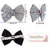 2Pcs Bowknot Rhinestone Hair Barrettes PHAR-HS0001-05-2