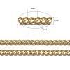 Brass Twisted Chains X-CHC010Y-G-3