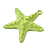 Spray Paint Alloy Big Pendants X-FIND-H055-14-3