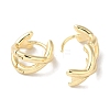 Crossing Double Band Brass Hoop Earrings for Women EJEW-U008-06G-2
