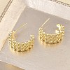 Brass Stud Earrings KK-CBAD851-35G-2