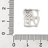 Brass Micro Pave Cubic Zirconia Slide Charms ZIRC-I068-21P-01-3