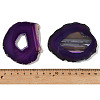 Natural Druzy Agate Slice Cabochons G-F826-E04-3