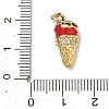 Brass Micro Pave Cubic Zirconia Pendants KK-H255-03G-01-3