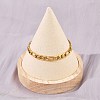 304 Stainless Steel Figaro Chain Bracelets for Women BJEW-G757-15G-2