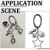 10Pcs Zinc Alloy Spring Gate Rings FIND-SP0004-31B-6
