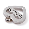 Non-Tarnish 304 Stainless Steel Charms LS-STAS-Y002-03P-3