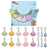 Teardrop & Cloud Locking Stitch Markers HJEW-AB00545-1