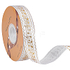 Single Face Hot Stamping Polyester Satin Ribbon SRIB-WH0001-02A-1