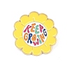 Sunflower with KEEP GROWING Enamel Pins JEWB-F044-01A-G-1