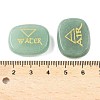 4Pcs 4 Styles Natural Green Aventurine Display Decorations G-F786-02D-05-3