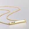 925 Sterling Silver Bar Necklaces NJEW-BB32315-5